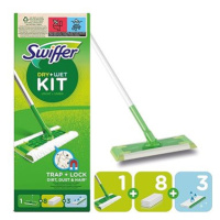 Swiffer Sweeper na podlahy Startovací Sada: 1 Násada, 8ks Dry a 3ks vlhčené ubrousky
