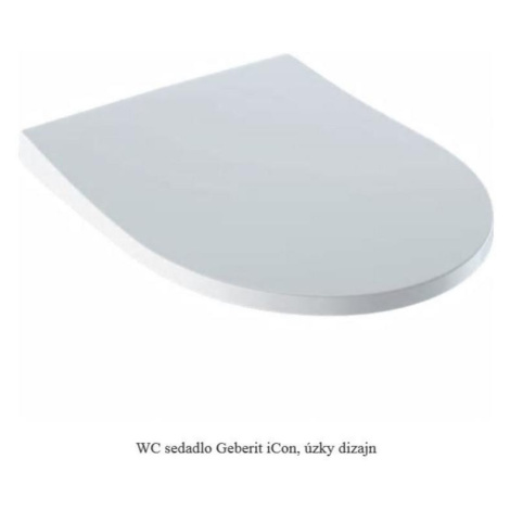 Geberit iCon - WC sedátko, duroplast, Softclose, bílá 574950000