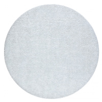 Koupelnový kobereček SYNERGY glamour / lurex, bílý kruh
