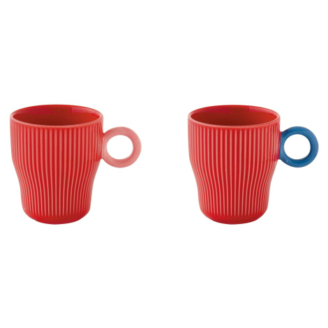 Easy Life Sada dvou porcelánových hrnků Twist & Match Red