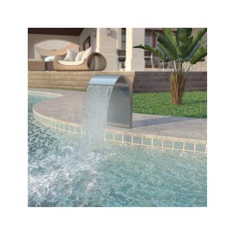 Bazénová fontána, nerezová ocel, 45x30x65 cm, stříbrná SHUMEE