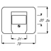 ABB Alpha exclusive kryt zásuvky reproduktorové 1710-0-3336 (2CKA001710A3336)