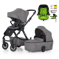 PETITE&MARS - Kočárek kombinovaný ICON 2v1 Dove Grey LITE RWS + KIDDY Evoluna i-size 2 + základn