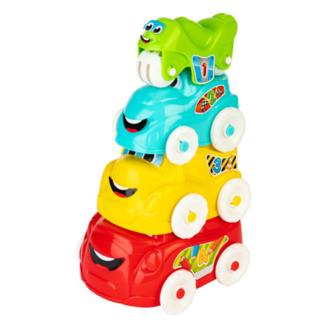 Clementoni Dětská plastová hračka (stohovatelná auta)