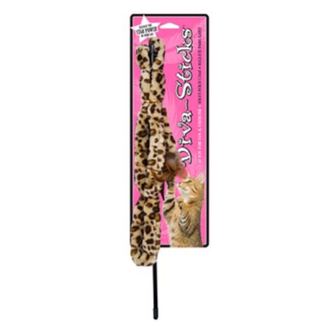 Penn Plax DIVA STICK umělá kožešina - leopard