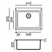 Elleci QUADRA 110 G68 Granitový dřez QUADRA 110 G68