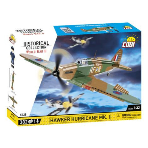 II WW Hawker Hurrican Mk. I, 1:32, 382 k, 1 f Cobi