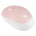 Natec optická myš HARRIER 2/1600 DPI/Kancelářská/Optická/Bezdrátová Bluetooth/Bílá-růžová