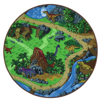 Vopi koberce Dětský kusový koberec Dino kruh - 200x200 (průměr) kruh cm