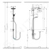 HANSGROHE Crometta Sprchový set 240 Showerpipe pro renovace, 1proud, EcoSmart, chrom 27270000