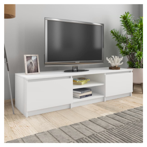 vidaXL TV stolek bílý 140 x 40 x 35,5 cm kompozitní dřevo