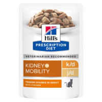 Hill's Prescription Diet k/d + Mobility Kidney + Joint Care krmivo pro kočky - v hliníkové kapsi