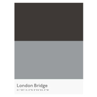Ilustrace Underground London Bridge, Finlay & Noa, (30 x 40 cm)