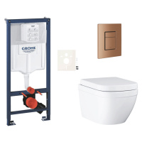 Závěsný wc set do lehkých stěn / předstěnová montáž Grohe Euro Ceramic SIKOGRSEUSCDL0