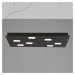 Fabbian Fabbian Quarter - černé závěsné světlo LED 7zdr