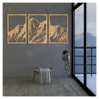 Vícedílný dřevěný obraz na zeď - Hory