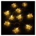 Vánoční světelný řetěz hvězdy, teple bílá, 10 LED - Nexos D64266
