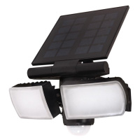 Solight LED solární osvětlení se senzorem, 8W, 600lm, Li-on, černá