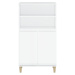 vidaXL Skříň highboard bílá s vysokým leskem 60 x 36 x 110 cm kompozit