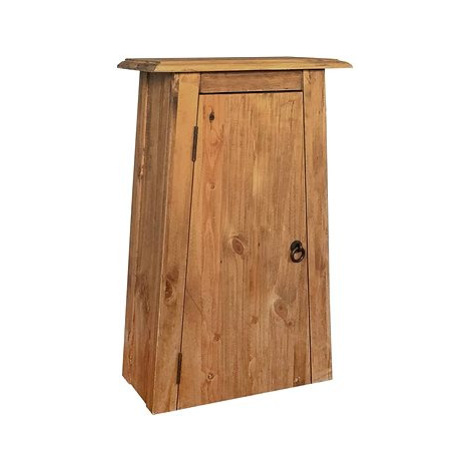 Koupelnová nástěnná skříňka recyklované borové dřevo 42x23x70 SHUMEE