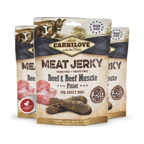 Carnilove Jerky Snack hovězí filé 100 g