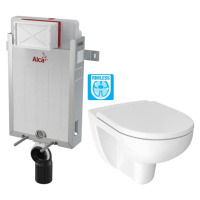 ALCADRAIN Renovmodul předstěnový instalační systém bez tlačítka + WC JIKA LYRA PLUS RIMLESS + SE