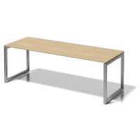 BISLEY Psací stůl CITO s podstavcem ve tvaru O, v x š x h 740 x 2200 x 800 mm, podstavec stříbrn
