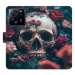 iSaprio flip pouzdro Skull in Roses 02 pro Xiaomi 13T / 13T Pro