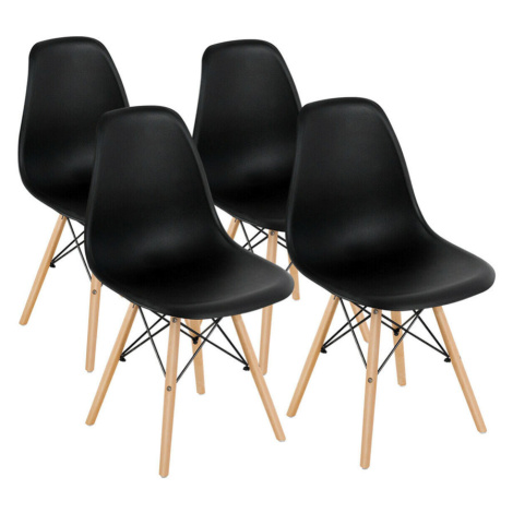 4 kusová sada moderních jídelních židlí ve 4 barvách Timelesstools
