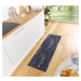 Hanse Home Collection koberce Běhoun Cook & Clean 105731 Black White - 50x150 cm