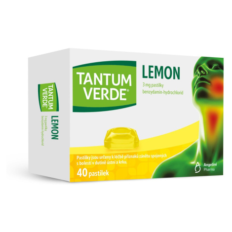 Tantum Verde Lemon 3 mg 40 pastilek