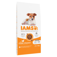 IAMS, 10 + 2 kg zdarma - Small / Medium Breed kuřecí