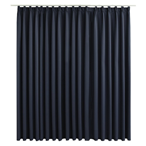 vidaXL Zatemňovací závěs s háčky antracitový 290 x 245 cm