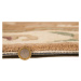 Flair Rugs koberce Ručně všívaný kusový koberec Lotus premium Fawn kruh Rozměry koberců: 120x120