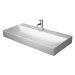 Duravit DuraSquare - Umyvadlo na desku, 800x470 mm, bez přepadu, s otvorem pro baterii, DuraCera