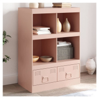 vidaXL Highboard růžový 67 x 39 x 95 cm ocel