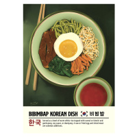 Ilustrace Bibimbap, Dionisis Gemos, 30 × 40 cm