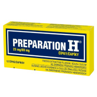 Preparation H 23mg/69mg, čípky pro léčbu hemoroidů 12 ks