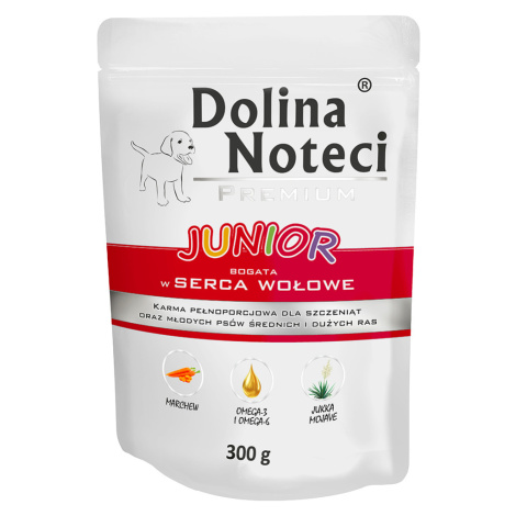 Dolina Noteci Junior 10 x 300 g - hovězí srdce