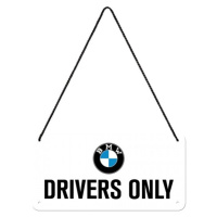 Plechová cedule BMW - Drivers Only, 20 x 10 cm