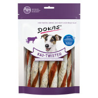 Dokas Twister - 2 x hovězí kůže, kachní srdce a kachní prsní filet 200 g