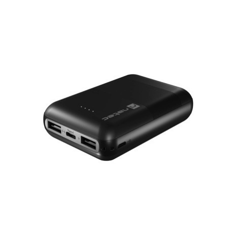 NATEC powerbanka TREVI COMPACT 10000 mAh 2X USB-A + 1X USB-C, černá