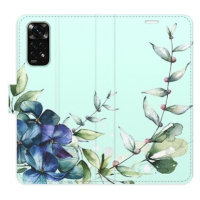 iSaprio flip pouzdro Blue Flowers pro Xiaomi Redmi Note 11 / Note 11S