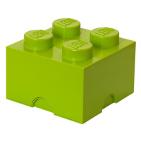 LEGO úložný box 4 - světle zelená