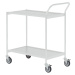 HelgeNyberg Stolový vozík, 2 etáže, d x š 1000 x 420 mm, šedá / šedá, od 5 ks