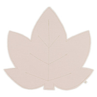 Cotton & Sweets Lněné prostírání javorový list pudrově růžová se zlatem 37x37cm