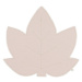 Cotton &amp; Sweets Lněné prostírání javorový list pudrově růžová se zlatem 37x37cm