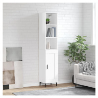 vidaXL Skříň highboard bílá s vysokým leskem 34,5x34x180 cm kompozit