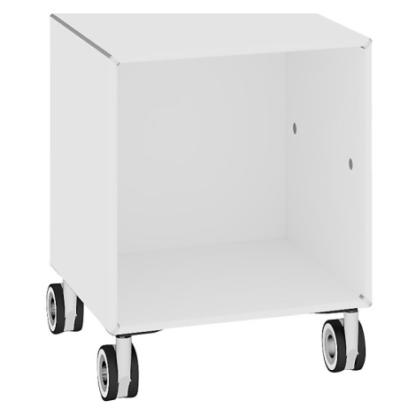 mauser Samostatný box, na kolech, šířka 385 mm, čistá bílá