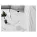 MEXEN/S Stone+ obdélníková sprchová vanička 90 x 70, bílá, mřížka černá 44107090-B